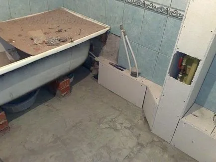 Amikor telepítünk egy fürdőkád