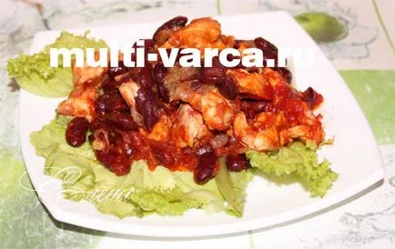 Konzerv bab multivarka csirkével