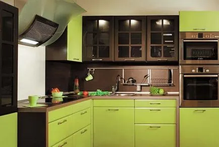 Brown konyha belső - fotó, design, dekoráció