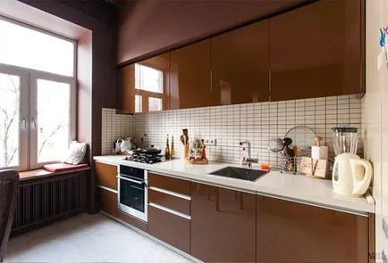 Brown konyha belső - fotó, design, dekoráció