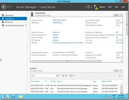 Konzol szerver manager a Windows Server 2012, Windows rendszergazdák számára