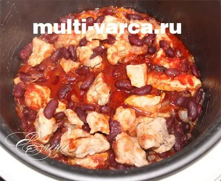 Konzerv bab multivarka csirkével