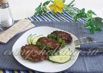 Szelet darált húst burgonyával, a recept egy fotót