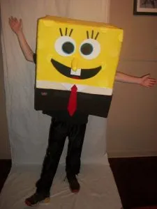 Suit Spongyabob (Spongya Bob) kezével, podelkino (suit) Suit Spongyabob (Spongya Bob) kezével, podelkino