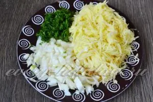 Szelet darált húst burgonyával, a recept egy fotót
