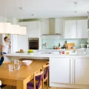 Gyönyörű konyha belső legjobb ötleteket kényelmes és funkcionális design a fotó