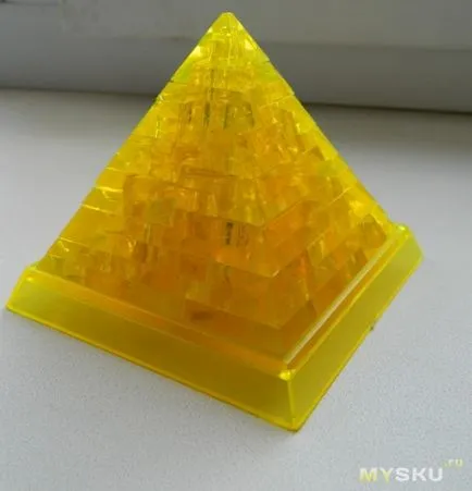 Crystal 3d puzzle „piramis» c háttérvilágítás, vagy növelni iq