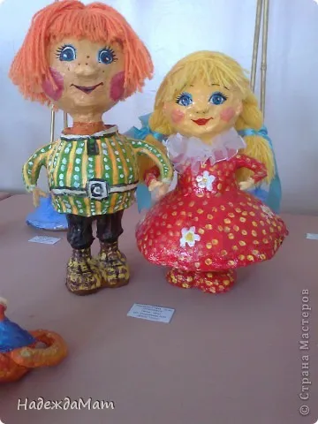 Doll papírmasé kezét, hogyan kell felhívni a szem a fotó és videó