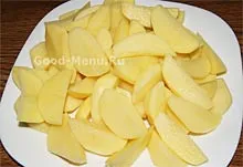 Csirke burgonyával kemencében - egy recept lépésről lépésre képek (csirke) Csirke burgonyával kemencében - egy recept lépésről lépésre fotók