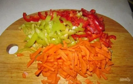 Laghman klasszikus - lépésről lépésre recept fotók
