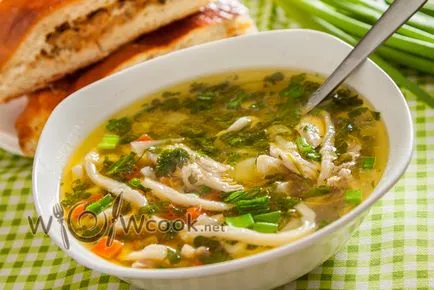 Húsleves házi tésztával, fotó recept (recept) Húsleves házi tészta, fotó recept