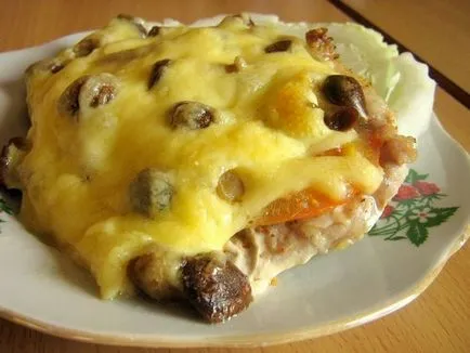 Csirke tejszínes mártással egy serpenyőben recept fotó (recept) Csirke tejszínes mártással egy serpenyőben recept egy fotó