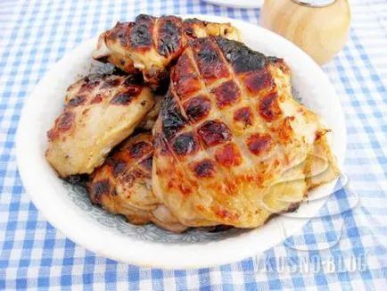Csirke kebab fehér bor - a recept egy fotó