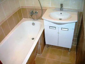 Kis fürdőszoba WC nélkül, meghatározása a stílus és a design, fotó sikeres változatok