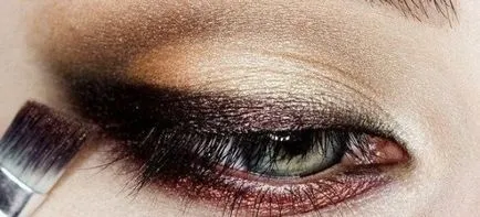 Smink kék szeme - Este Smokey Eyes, sötét és világos haj