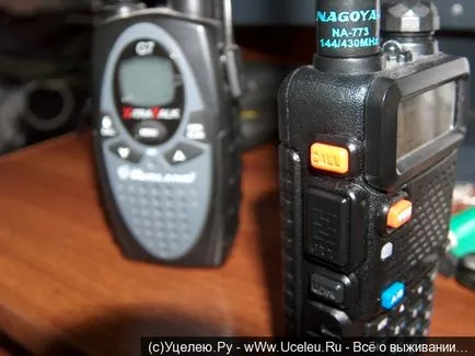 Kis kiságy működő rádió Baofeng uv-5R