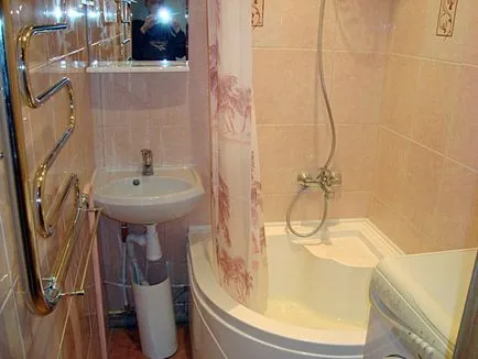 Kis fürdőszoba WC nélkül, meghatározása a stílus és a design, fotó sikeres változatok