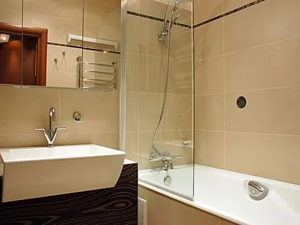 Kis fürdőszoba WC nélkül, meghatározása a stílus és a design, fotó sikeres változatok