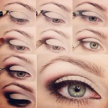 Make-up a szem lelógó sarkok funkciók tippek