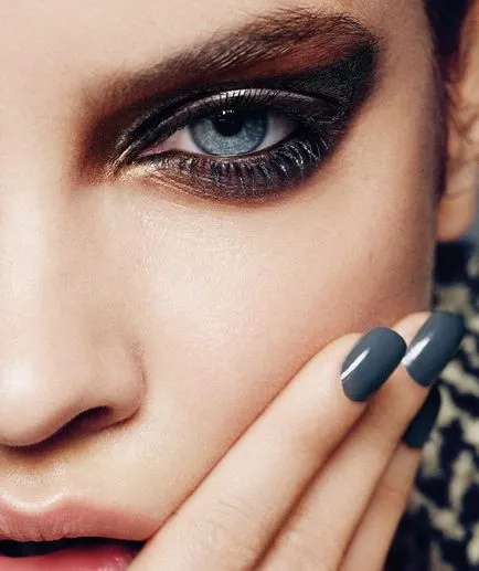 Smink kék szeme - Este Smokey Eyes, sötét és világos haj