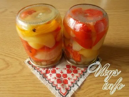 A pácolt paprika téli recept egy fotó