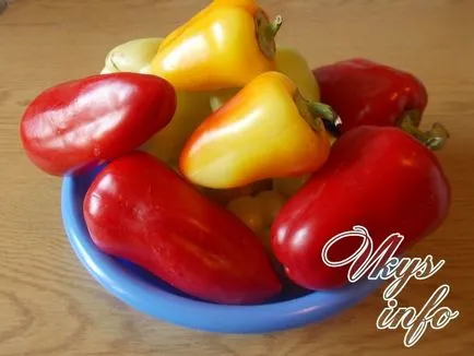 A pácolt paprika téli recept egy fotó