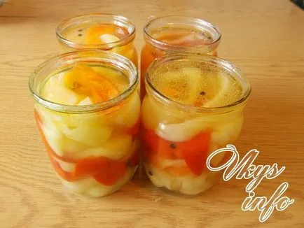 A pácolt paprika téli recept egy fotó