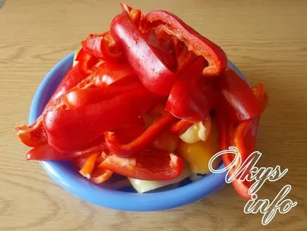 A pácolt paprika téli recept egy fotó