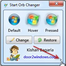 Változás ikon gomb - indul - Windows 7