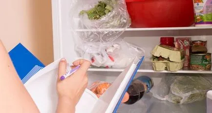 Menü a hét egy család receptek és termékek listáját, az elvek és szabályok