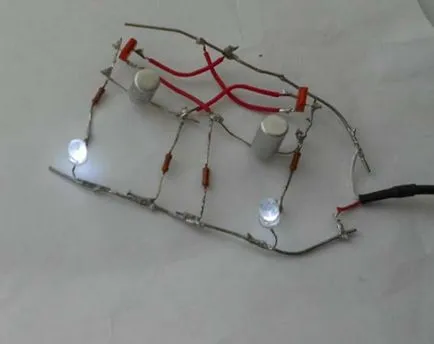 Villogó LED áramkör saját kezével egy leírást