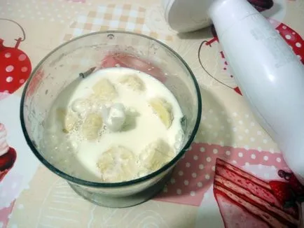 Milkshake turmixgépben nélkül jégkrém (keverő) Turmix egy turmixgépben nélkül fagylalt