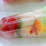 Fagylalt popsicles otthon, a recept egy fotó