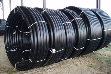 Szerelése HDPE csövek vízellátáshoz saját kezűleg