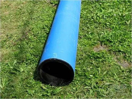 Szerelése HDPE csövek kezével - a telepítés HDPE csövek (csövek) Szerelése HDPE csövek kezével - a telepítés HDPE csövek