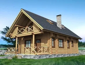 Olcsó házak naplók kulcsrakész - projektek és árak, fotók (kulcs) Olcsó házak naplók kulcsrakész - projektek és az árak, fotók