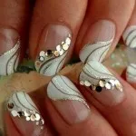Nails zakó a kép, köröm design burkolat egy minta