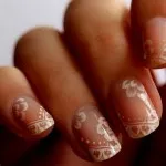 Nails zakó a kép, köröm design burkolat egy minta