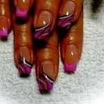 Nails zakó a kép, köröm design burkolat egy minta