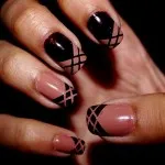 Nails zakó a kép, köröm design burkolat egy minta