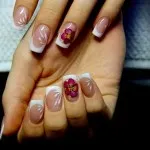 Nails zakó a kép, köröm design burkolat egy minta