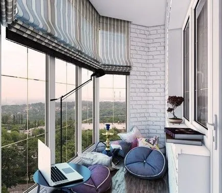 Új élet a balkon szokatlan ötletek javításra