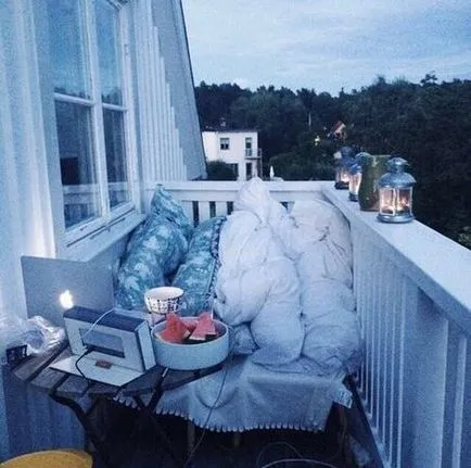 Új élet a balkon szokatlan ötletek javításra