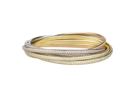 Jegygyűrű Cartier Trinity tartós szerelem jelképe, a Szentháromság