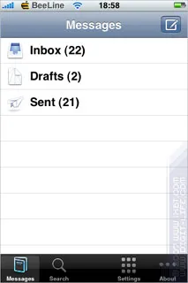 Áttekintés izmusok programot (Apple iPhone)