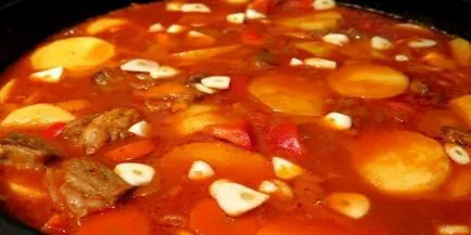 Nagyon ízletes párolt burgonya hússal, 8 különböző receptek fotókkal