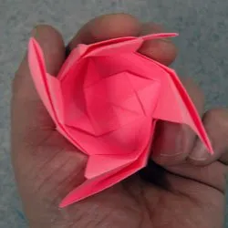 Origami Rose rendszer varázsló lépésről lépésre osztály és oktatóvideók (rózsa) Origami Rose rendszer varázsló lépésről lépésre osztály és oktatóvideók