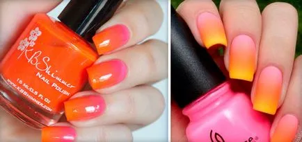 Orange manikűr ötletek (flitteres, fekete és fehér festék, a francia és a hold köröm) és a fotó (ötletek) Orange manikűr ötletek (flitteres, fekete és fehér festék, a francia és a hold köröm), és egy fotót
