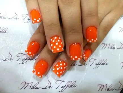 Orange manikűr, 40 fotó érdekes ötlet (manikűr) Orange manikűr, 40 fotó érdekes ötlet