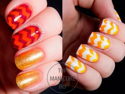 Orange manikűr - 56 eredeti ötletek